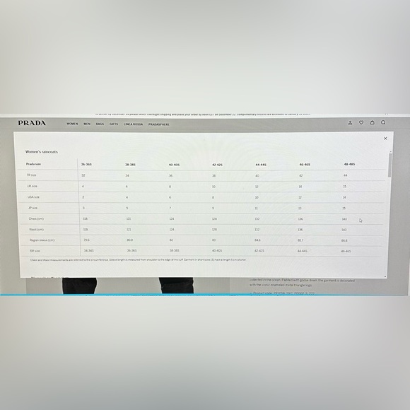 PRADA Re-Nylon Cropped Down Printed Jacket w/Detachable Sleeves Prada Sz 40/US 6 - Picture 7 of 7